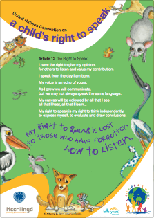Right to speak poster